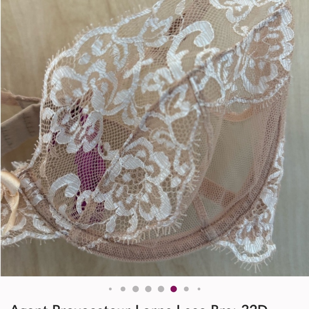 Agent Provocateur Beige Lace Bra